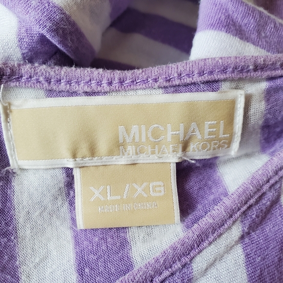 Michael Kors Dolman Striped V-Neck Top - Picture 6 of 6